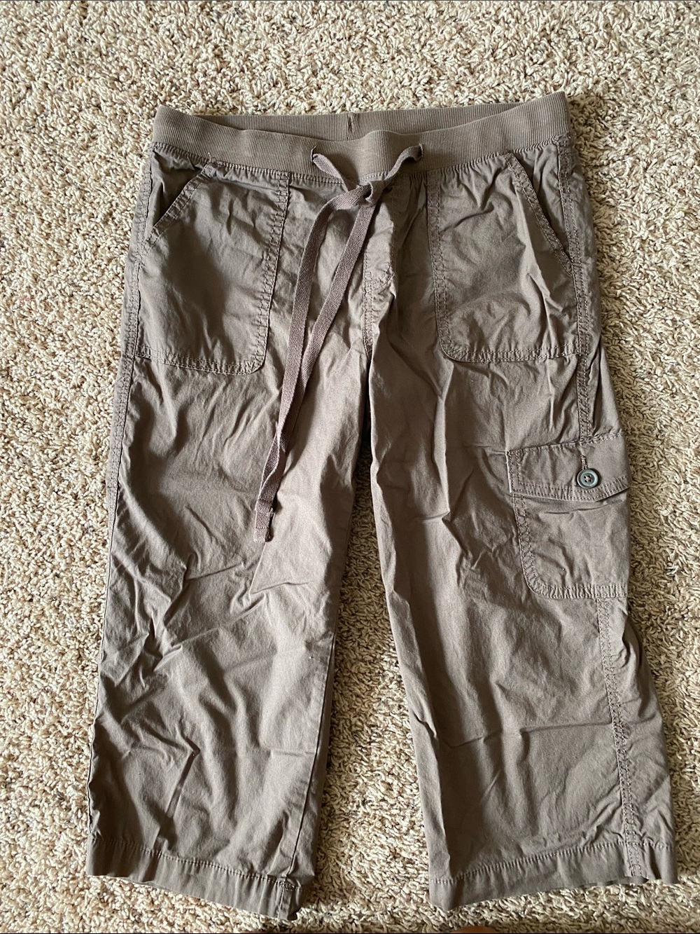 St. John's Bay Women's Cargo Capris - Taupe